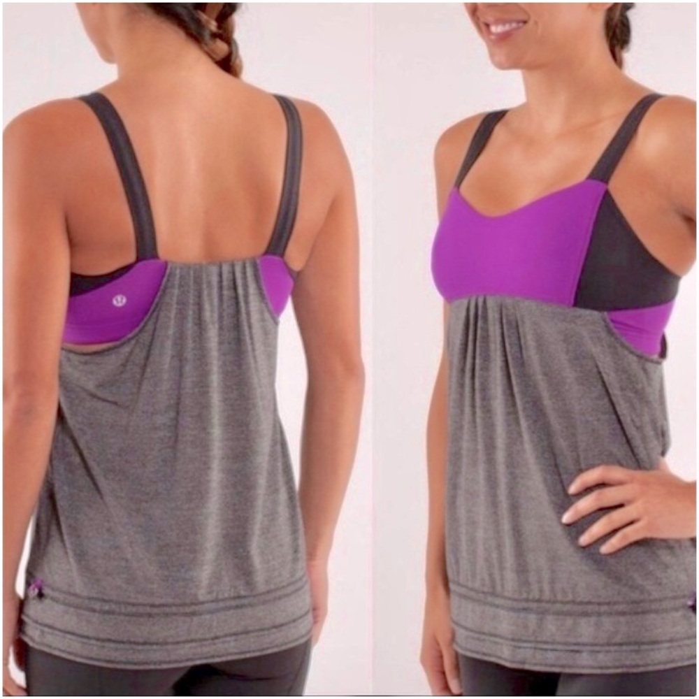 EUC LULULEMON top with bra